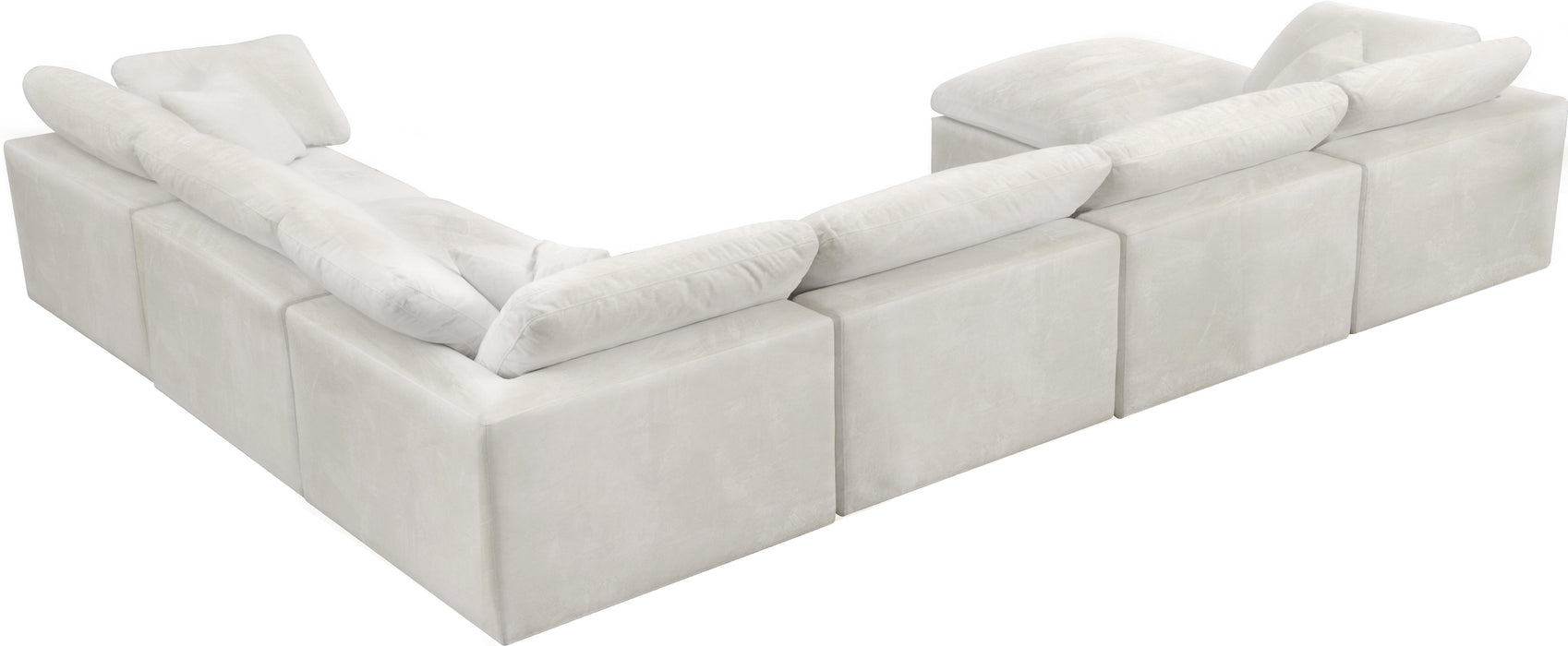Cozy Cream Velvet Cloud Modular Sectional - Royal Furniture & Gifts (MI) - Multi Location