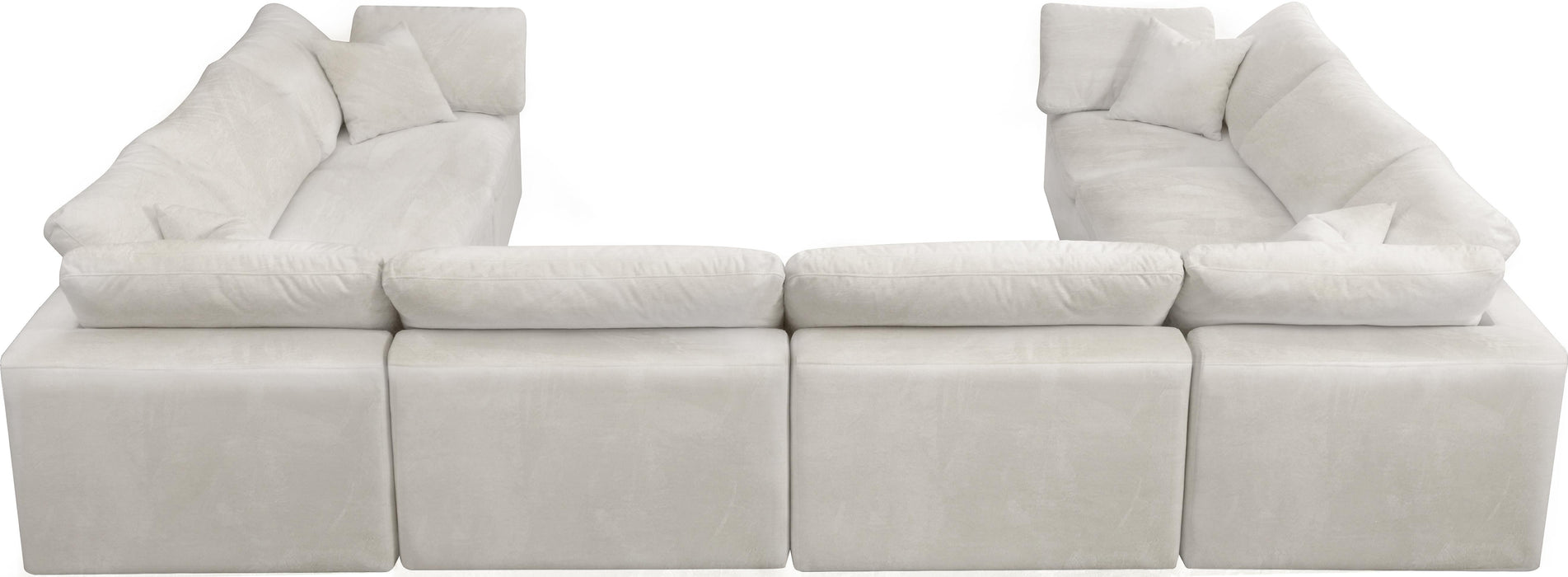 Cozy Cream Velvet Cloud Modular Sectional - Royal Furniture & Gifts (MI) - Multi Location
