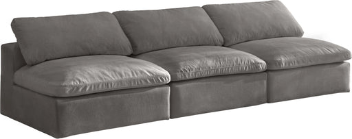 Cozy Grey Velvet Cloud Modular Armless Sofa - Royal Furniture & Gifts (MI) - Multi Location