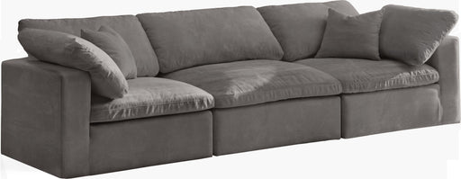 Cozy Grey Velvet Cloud Modular Sofa - Royal Furniture & Gifts (MI) - Multi Location