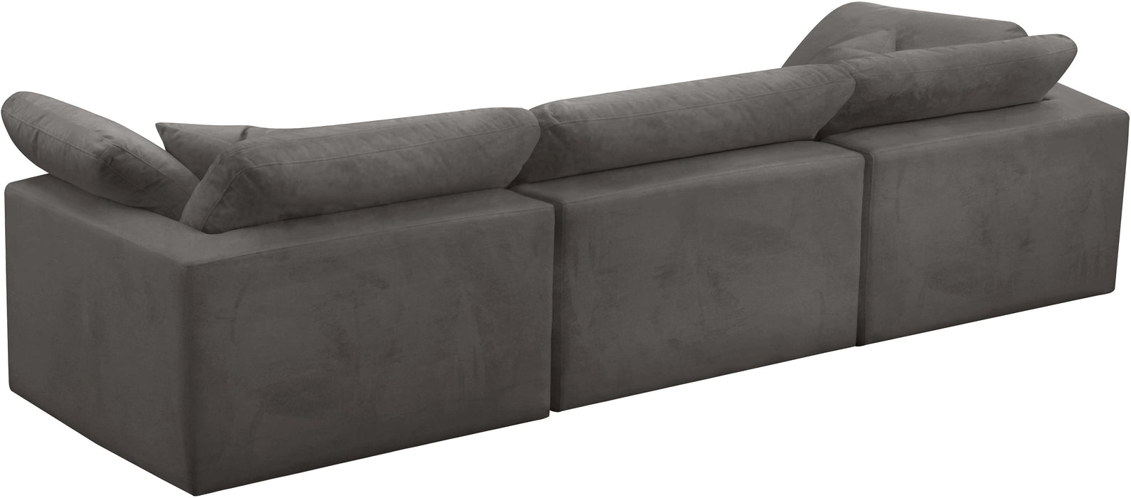 Cozy Grey Velvet Cloud Modular Sofa - Royal Furniture & Gifts (MI) - Multi Location