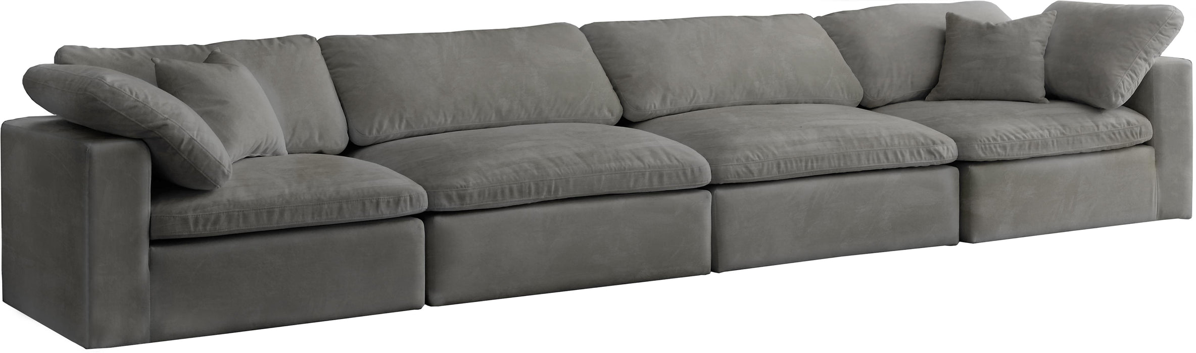 Cozy Grey Velvet Cloud Modular Sofa - Royal Furniture & Gifts (MI) - Multi Location