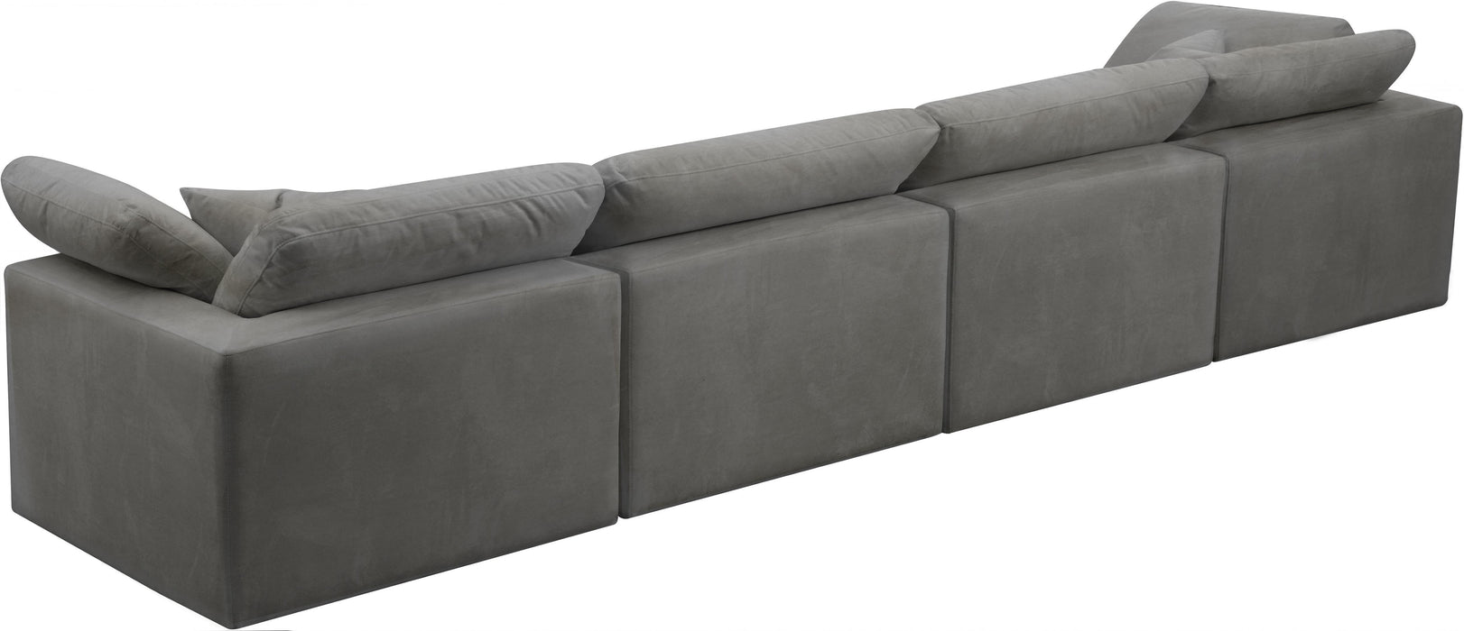 Cozy Grey Velvet Cloud Modular Sofa - Royal Furniture & Gifts (MI) - Multi Location