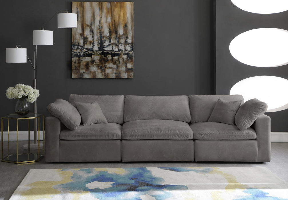 Cozy Grey Velvet Cloud Modular Sofa - Royal Furniture & Gifts (MI) - Multi Location