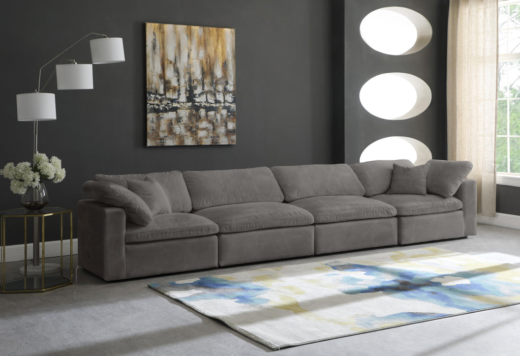 Cozy Grey Velvet Cloud Modular Sofa - Royal Furniture & Gifts (MI) - Multi Location