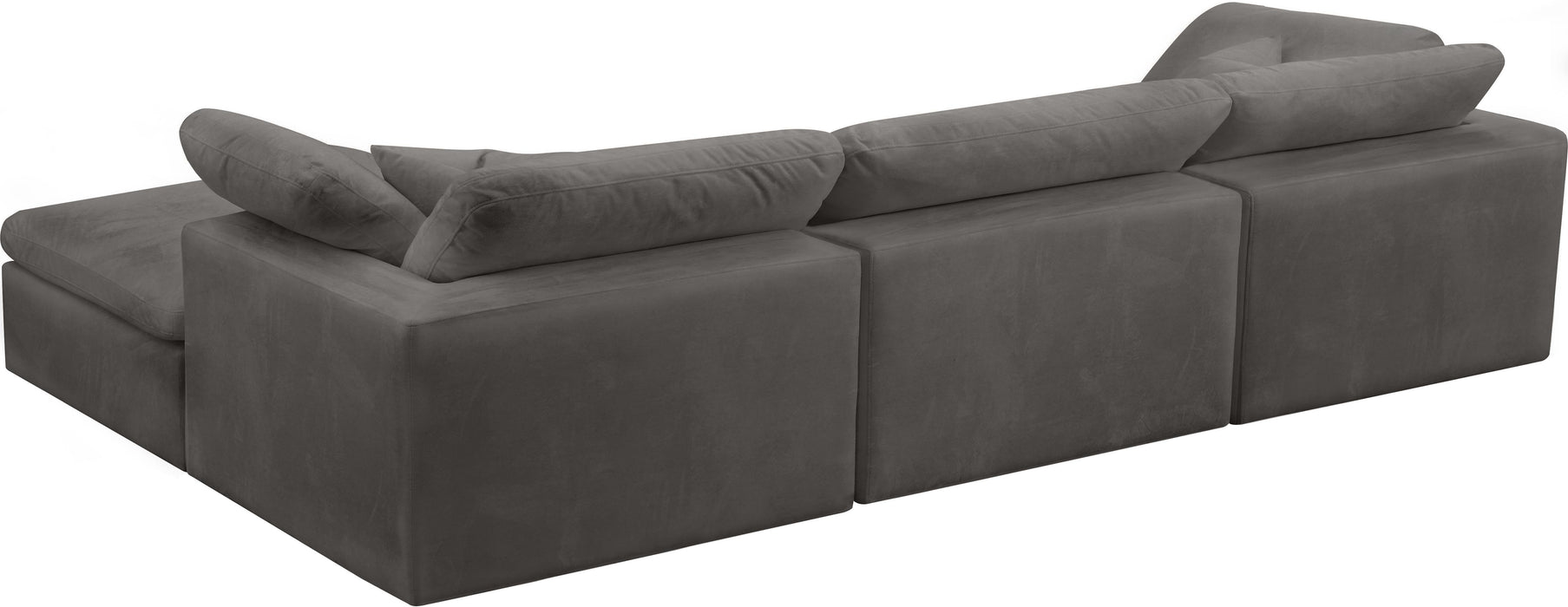 Cozy Grey Velvet Cloud Modular Sectional - Royal Furniture & Gifts (MI) - Multi Location