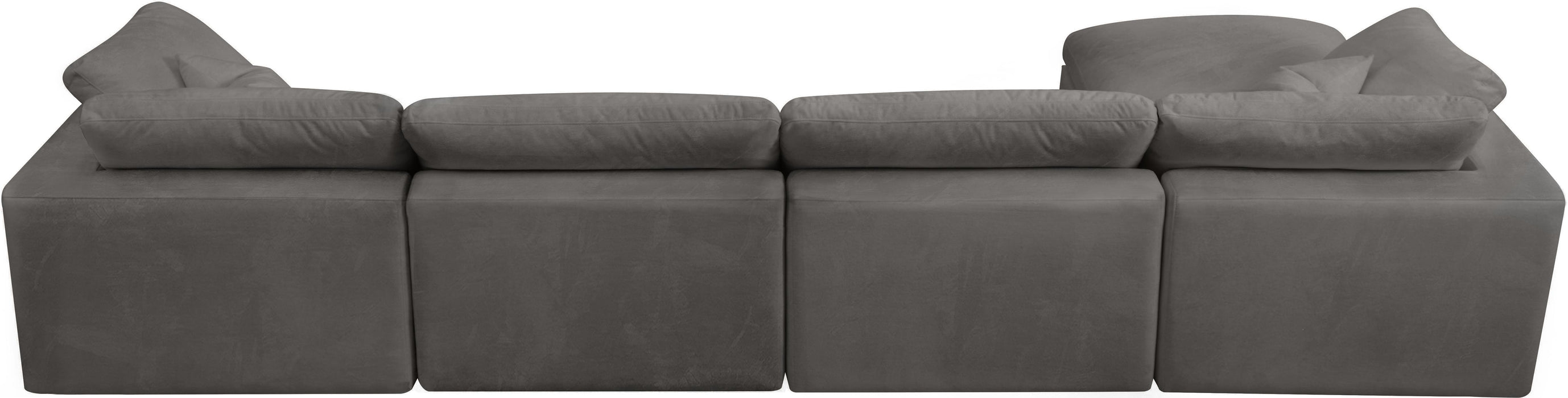 Cozy Grey Velvet Cloud Modular Sectional - Royal Furniture & Gifts (MI) - Multi Location