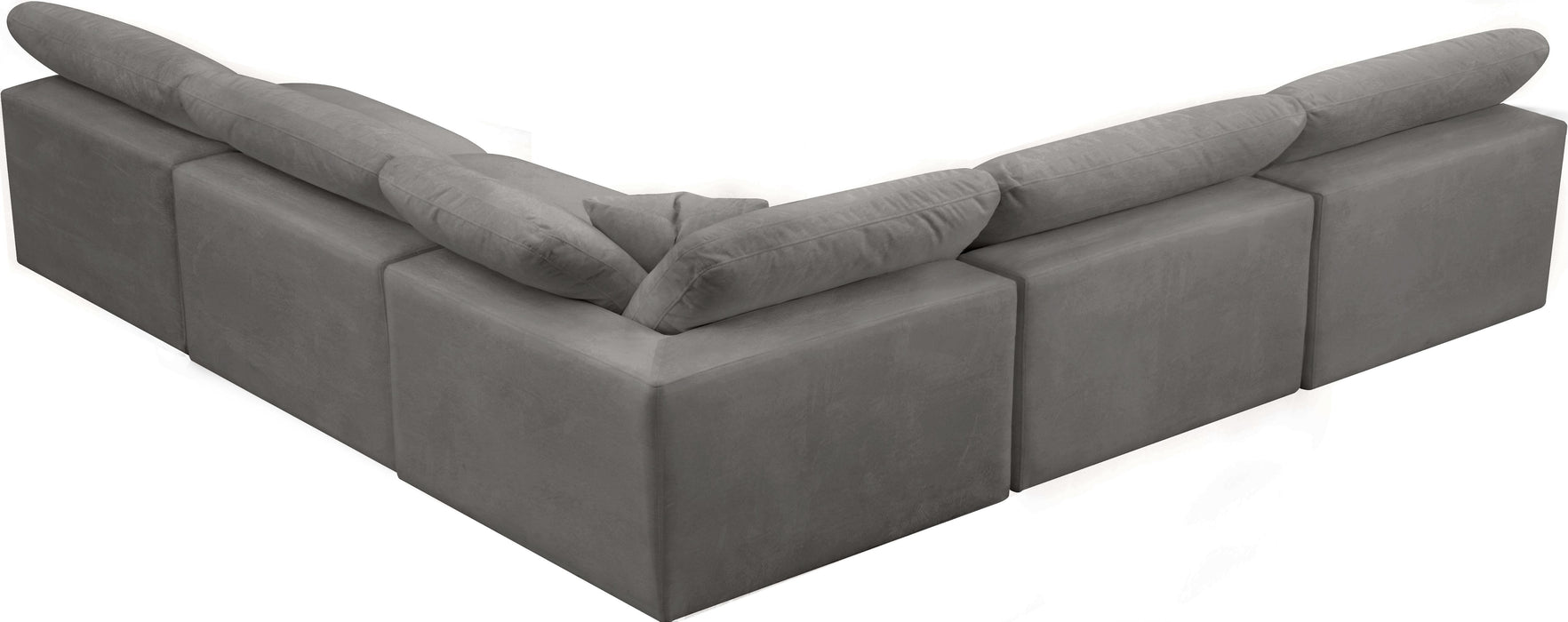 Cozy Grey Velvet Cloud Modular Sectional - Royal Furniture & Gifts (MI) - Multi Location