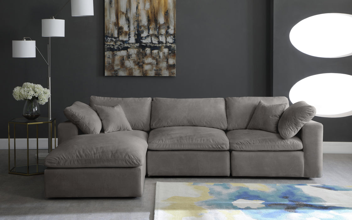 Cozy Grey Velvet Cloud Modular Sectional - Royal Furniture & Gifts (MI) - Multi Location