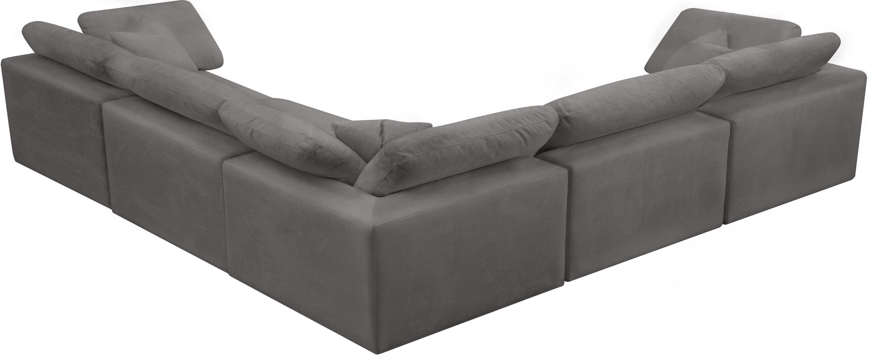 Cozy Grey Velvet Cloud Modular Sectional - Royal Furniture & Gifts (MI) - Multi Location