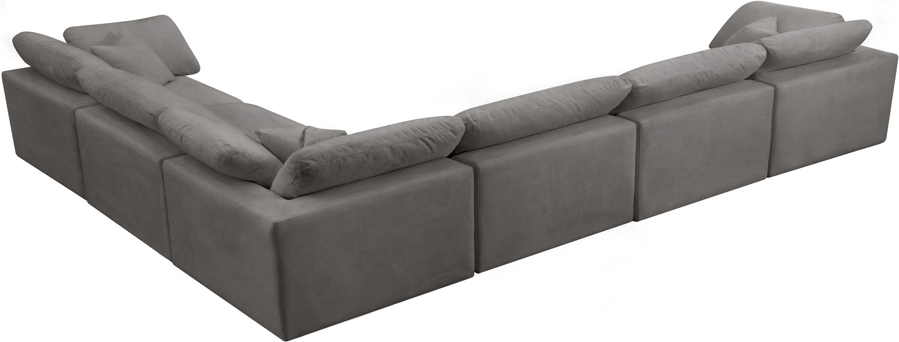 Cozy Grey Velvet Cloud Modular Sectional - Royal Furniture & Gifts (MI) - Multi Location