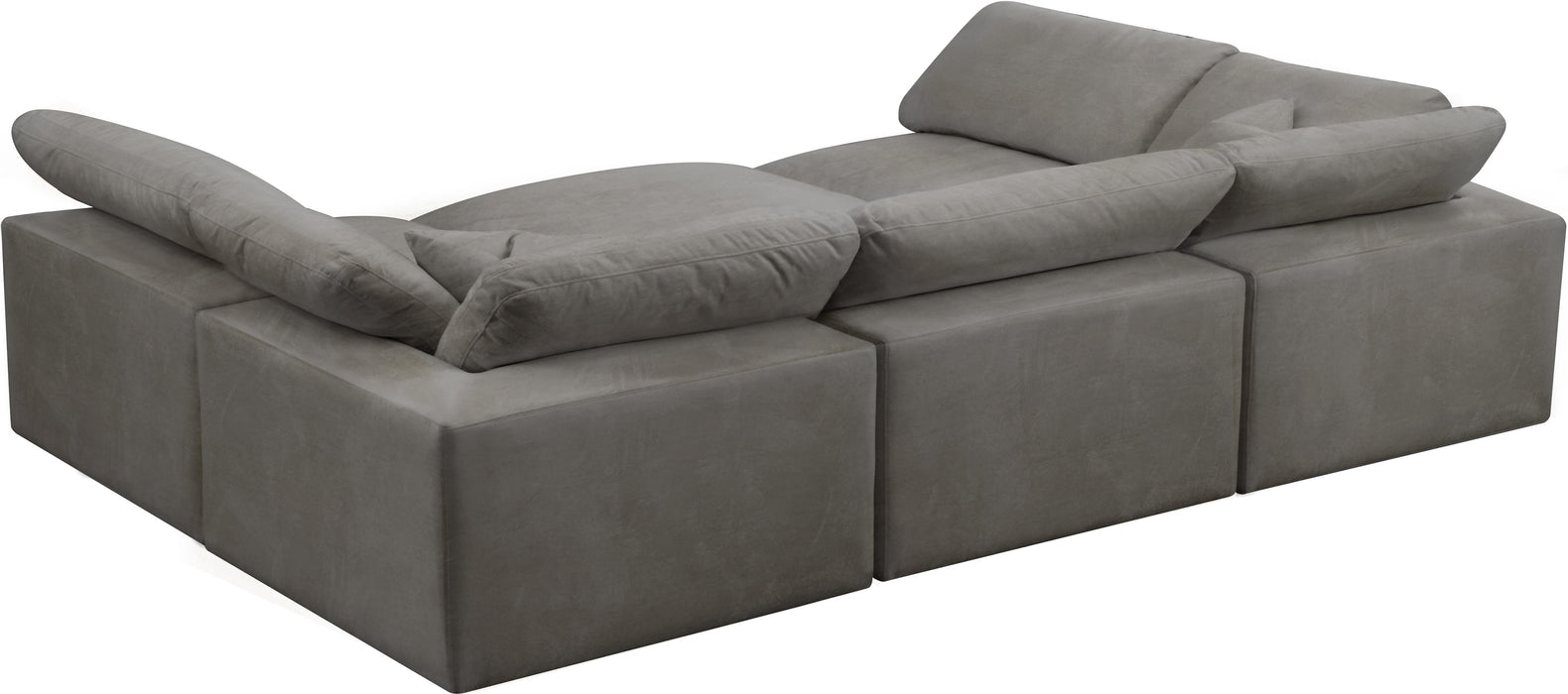 Cozy Grey Velvet Cloud Modular Sectional - Royal Furniture & Gifts (MI) - Multi Location