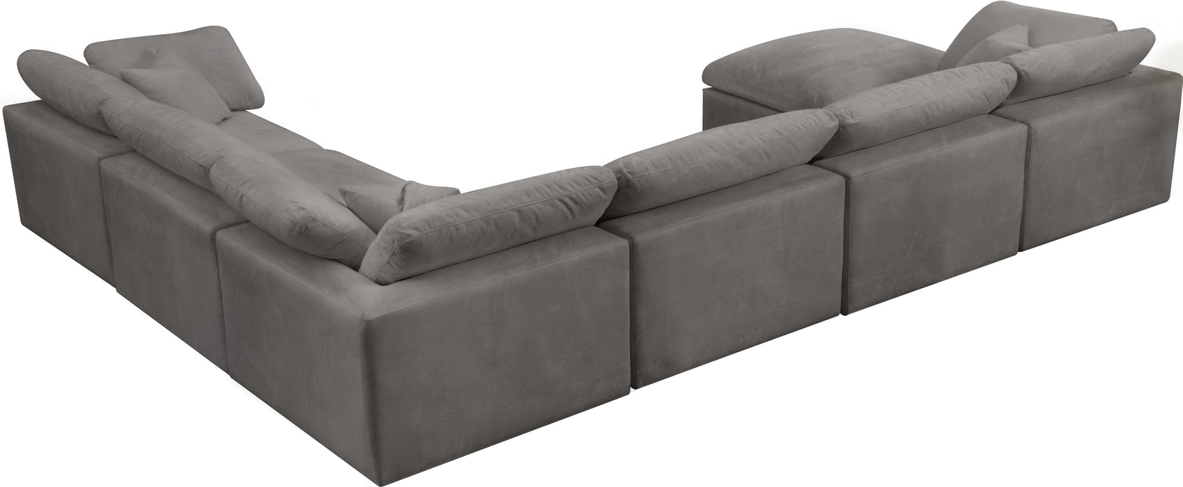 Cozy Grey Velvet Cloud Modular Sectional - Royal Furniture & Gifts (MI) - Multi Location