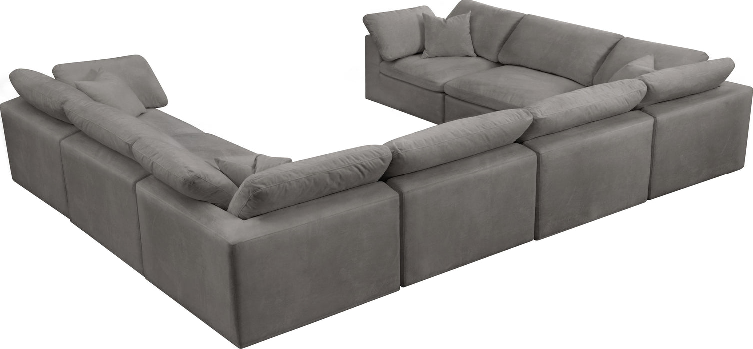 Cozy Grey Velvet Cloud Modular Sectional - Royal Furniture & Gifts (MI) - Multi Location