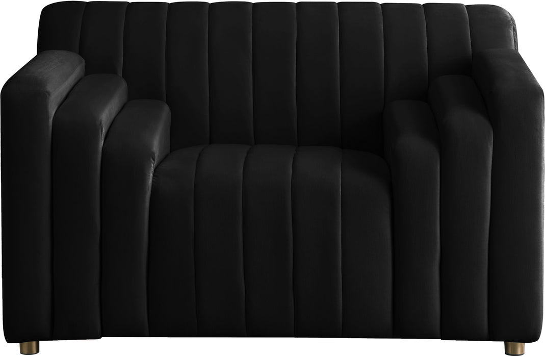 Naya Black Velvet Chair - Royal Furniture & Gifts (MI) - Multi Location