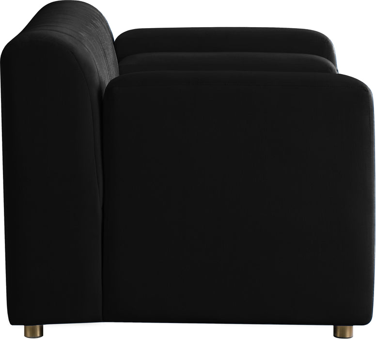 Naya Black Velvet Chair - Royal Furniture & Gifts (MI) - Multi Location