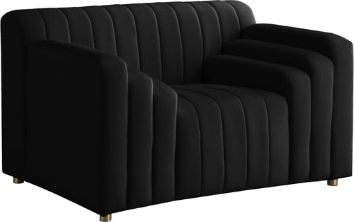 Naya Black Velvet Chair - Royal Furniture & Gifts (MI) - Multi Location