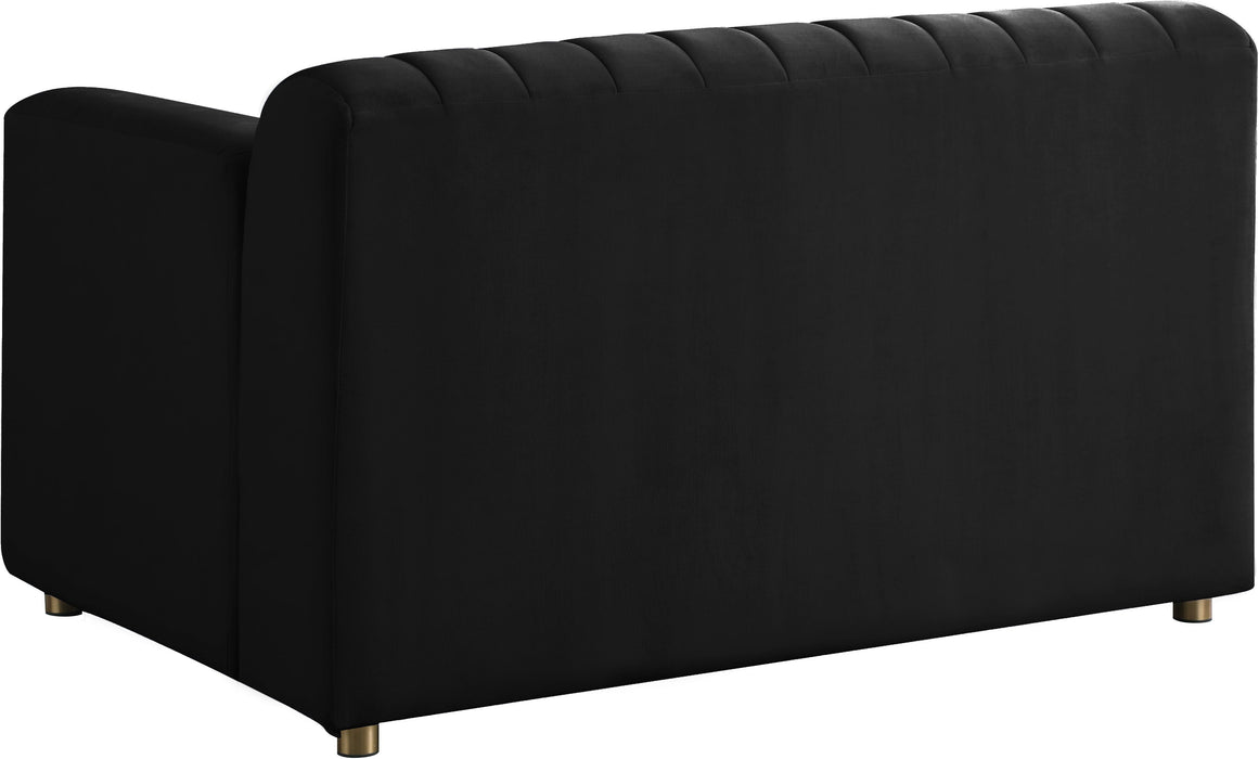 Naya Black Velvet Chair - Royal Furniture & Gifts (MI) - Multi Location