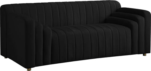 Naya Black Velvet Loveseat - Royal Furniture & Gifts (MI) - Multi Location