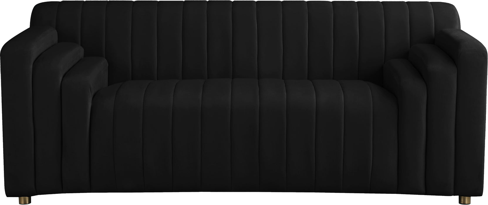 Naya Black Velvet Loveseat - Royal Furniture & Gifts (MI) - Multi Location