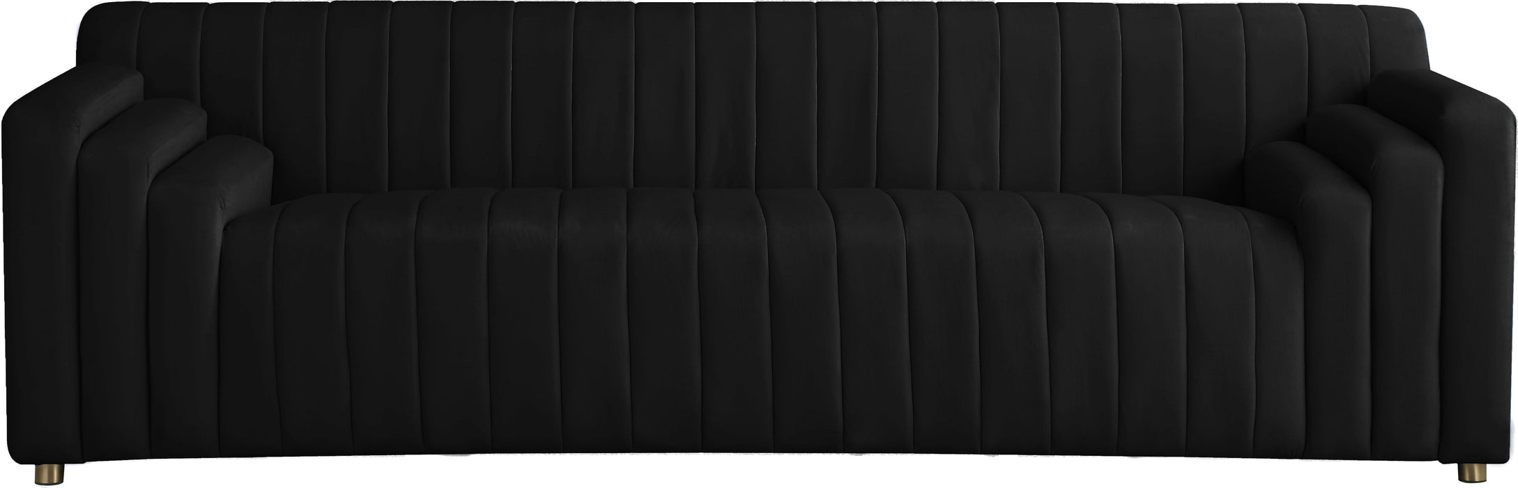 Naya Black Velvet Sofa - Royal Furniture & Gifts (MI) - Multi Location