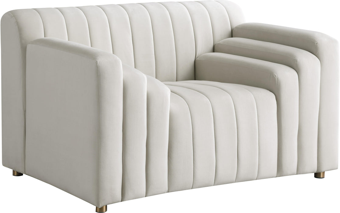 Naya Cream Velvet Chair - Royal Furniture & Gifts (MI) - Multi Location
