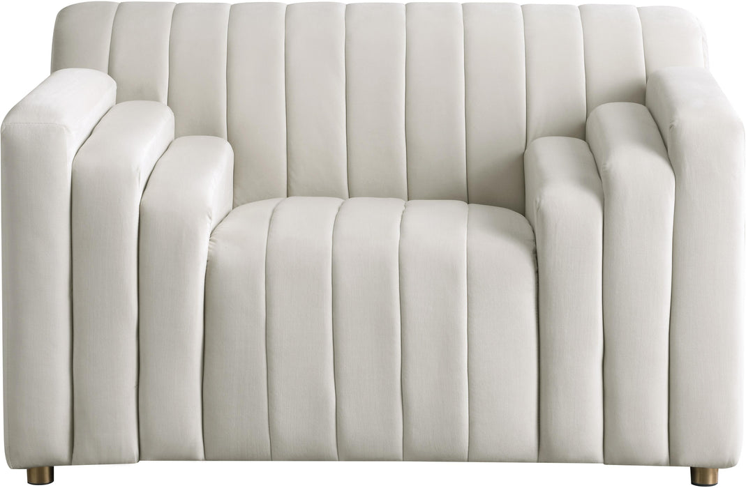 Naya Cream Velvet Chair - Royal Furniture & Gifts (MI) - Multi Location