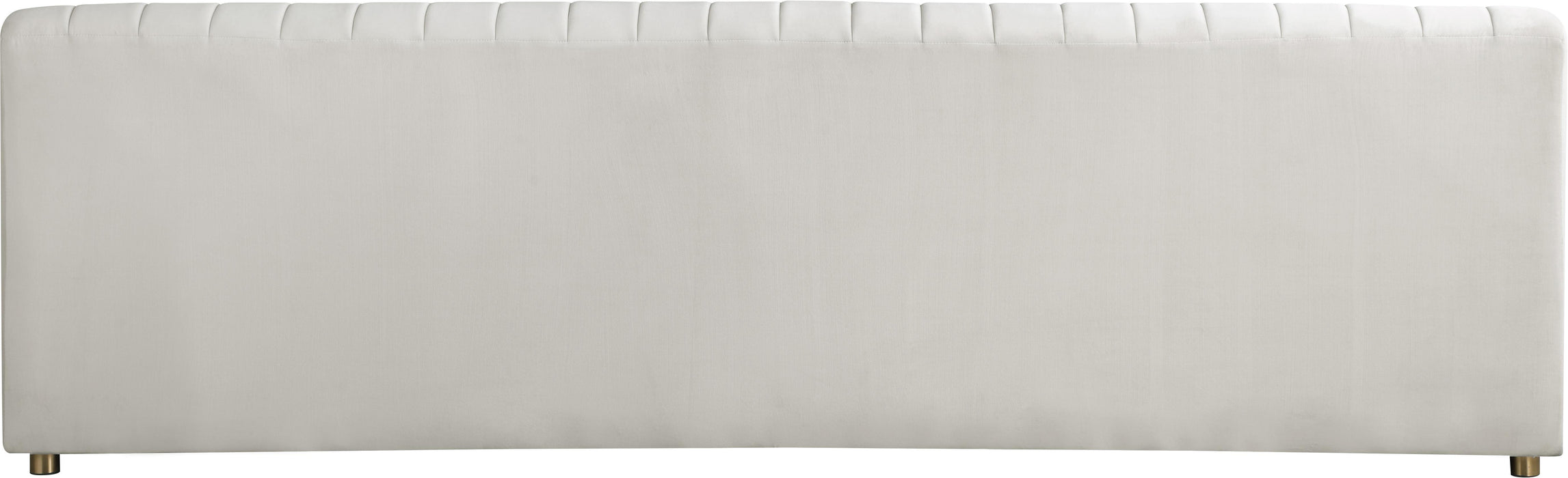 Naya Cream Velvet Sofa - Royal Furniture & Gifts (MI) - Multi Location