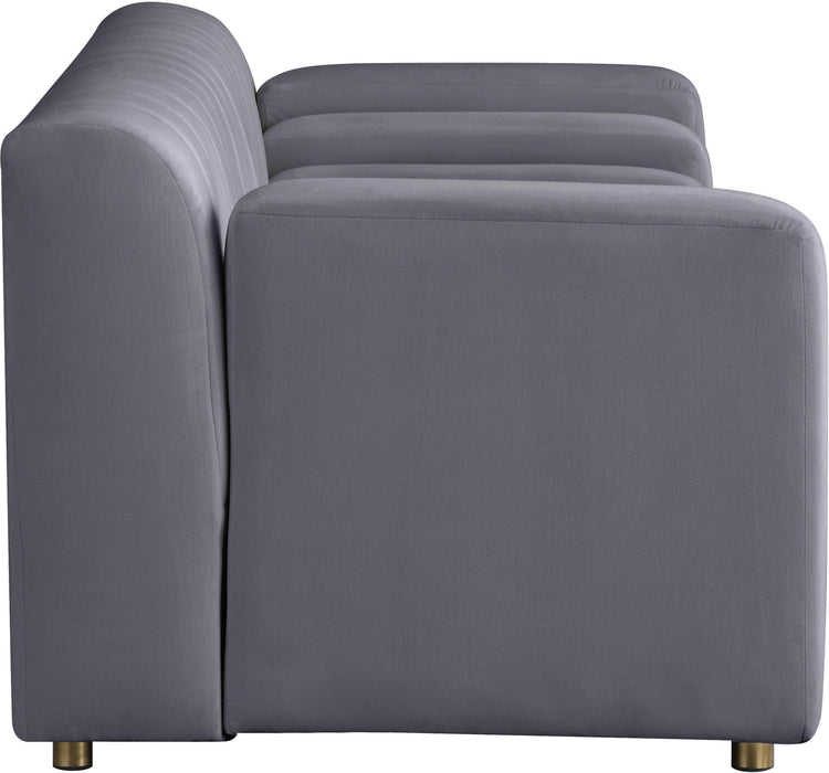 Naya Grey Velvet Loveseat - Royal Furniture & Gifts (MI) - Multi Location