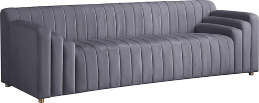 Naya Grey Velvet Sofa - Royal Furniture & Gifts (MI) - Multi Location