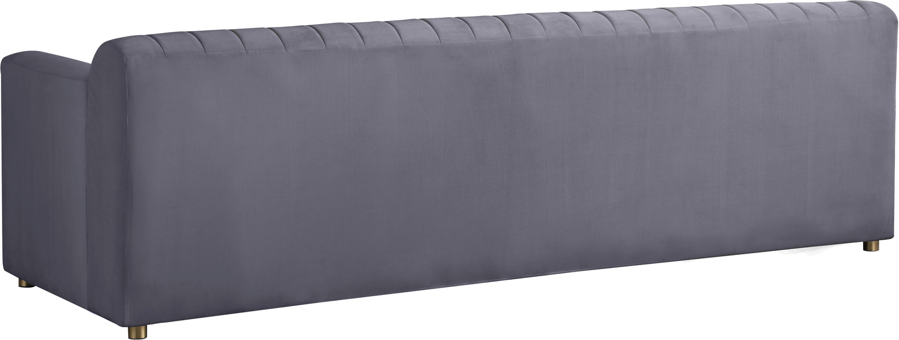 Naya Grey Velvet Sofa - Royal Furniture & Gifts (MI) - Multi Location
