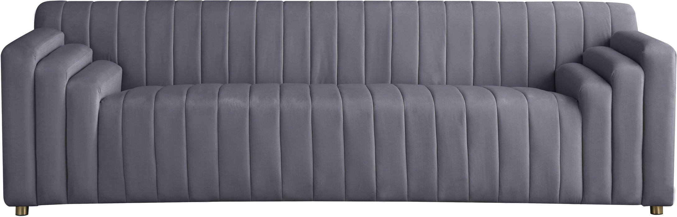 Naya Grey Velvet Sofa - Royal Furniture & Gifts (MI) - Multi Location