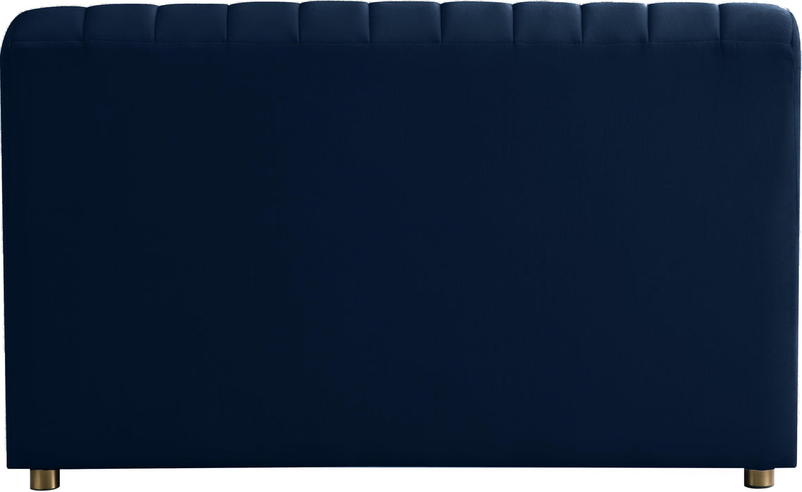 Naya Navy Velvet Chair - Royal Furniture & Gifts (MI) - Multi Location