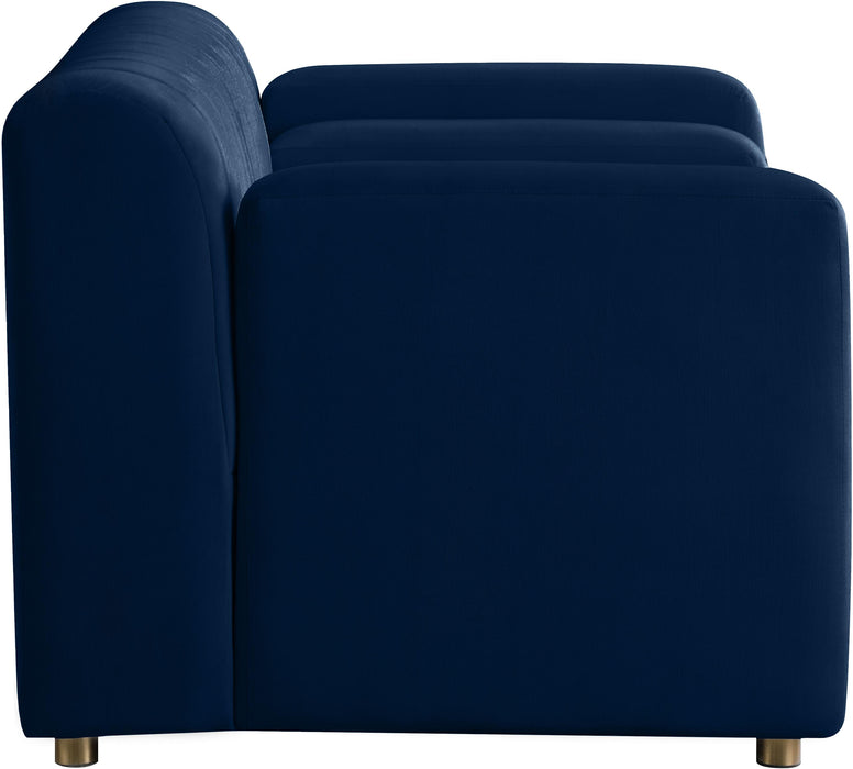 Naya Navy Velvet Chair - Royal Furniture & Gifts (MI) - Multi Location