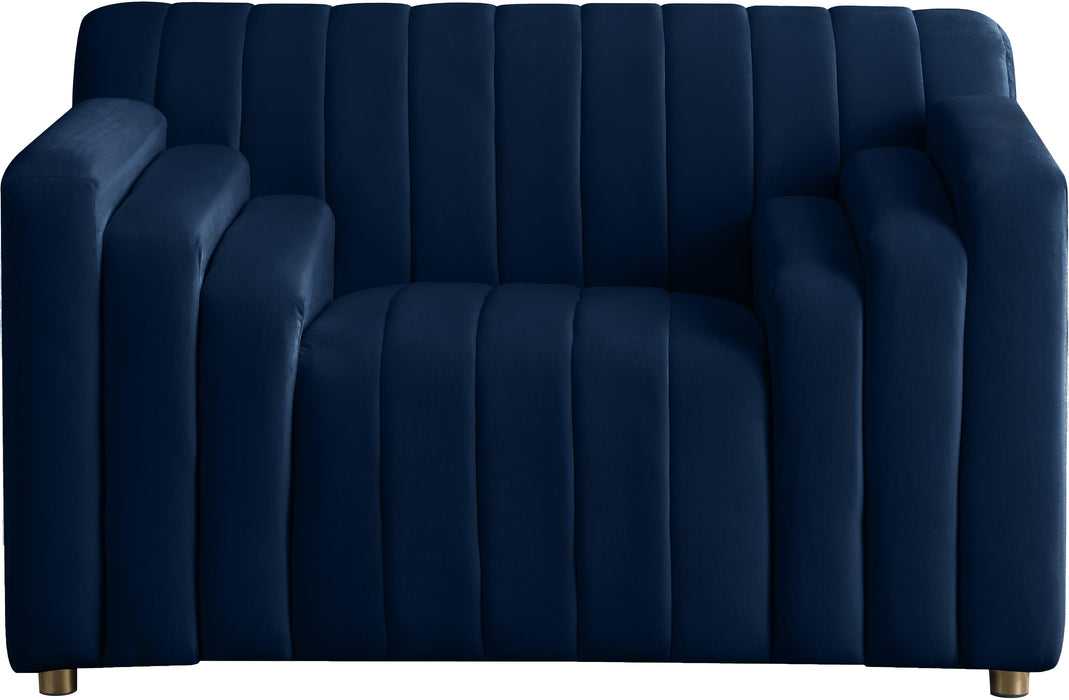 Naya Navy Velvet Chair - Royal Furniture & Gifts (MI) - Multi Location