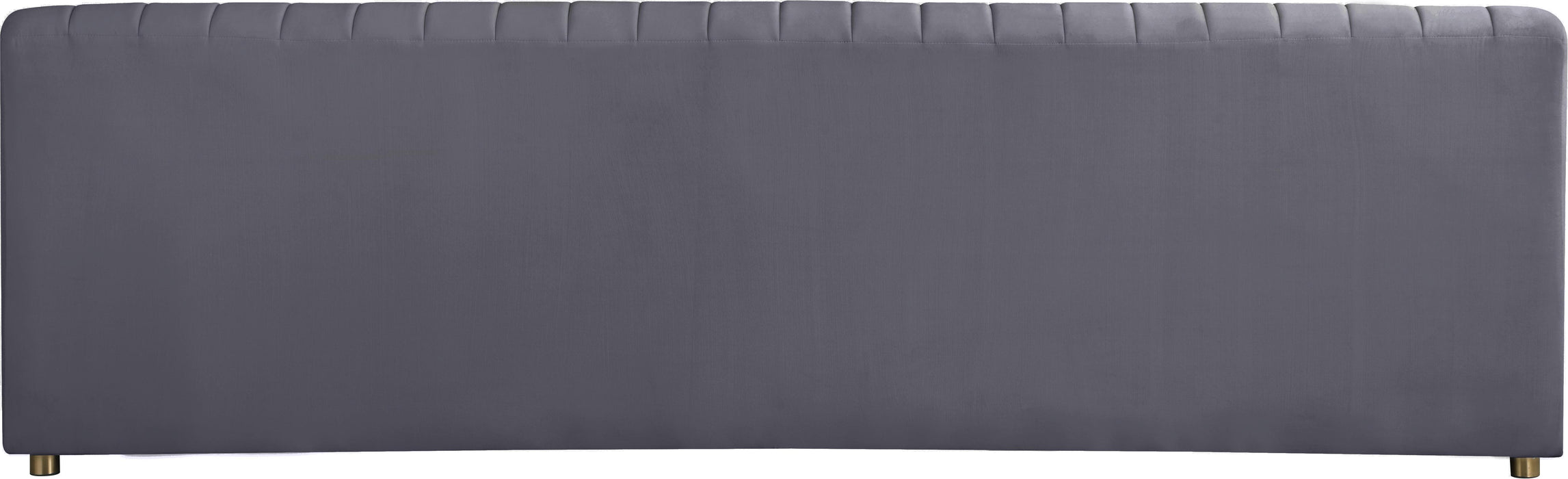 Naya Grey Velvet Sofa - Royal Furniture & Gifts (MI) - Multi Location