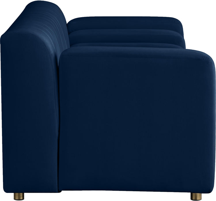 Naya Navy Velvet Loveseat - Royal Furniture & Gifts (MI) - Multi Location