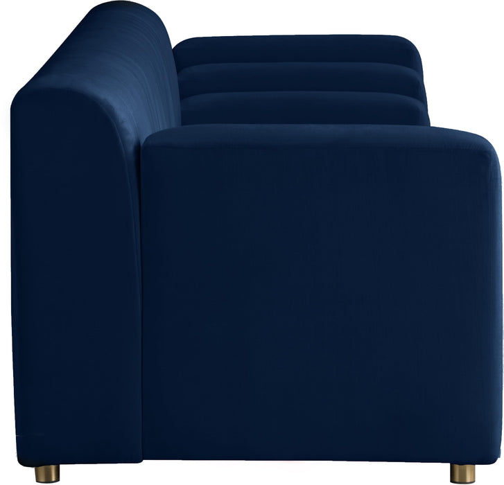Naya Navy Velvet Sofa - Royal Furniture & Gifts (MI) - Multi Location