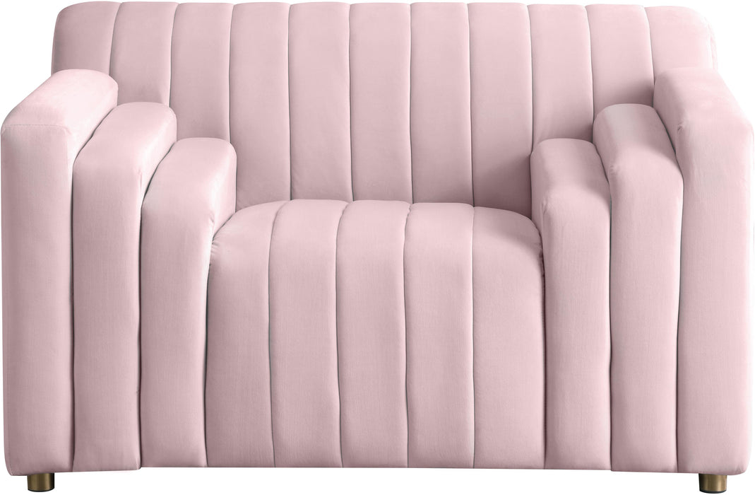 Naya Pink Velvet Chair - Royal Furniture & Gifts (MI) - Multi Location