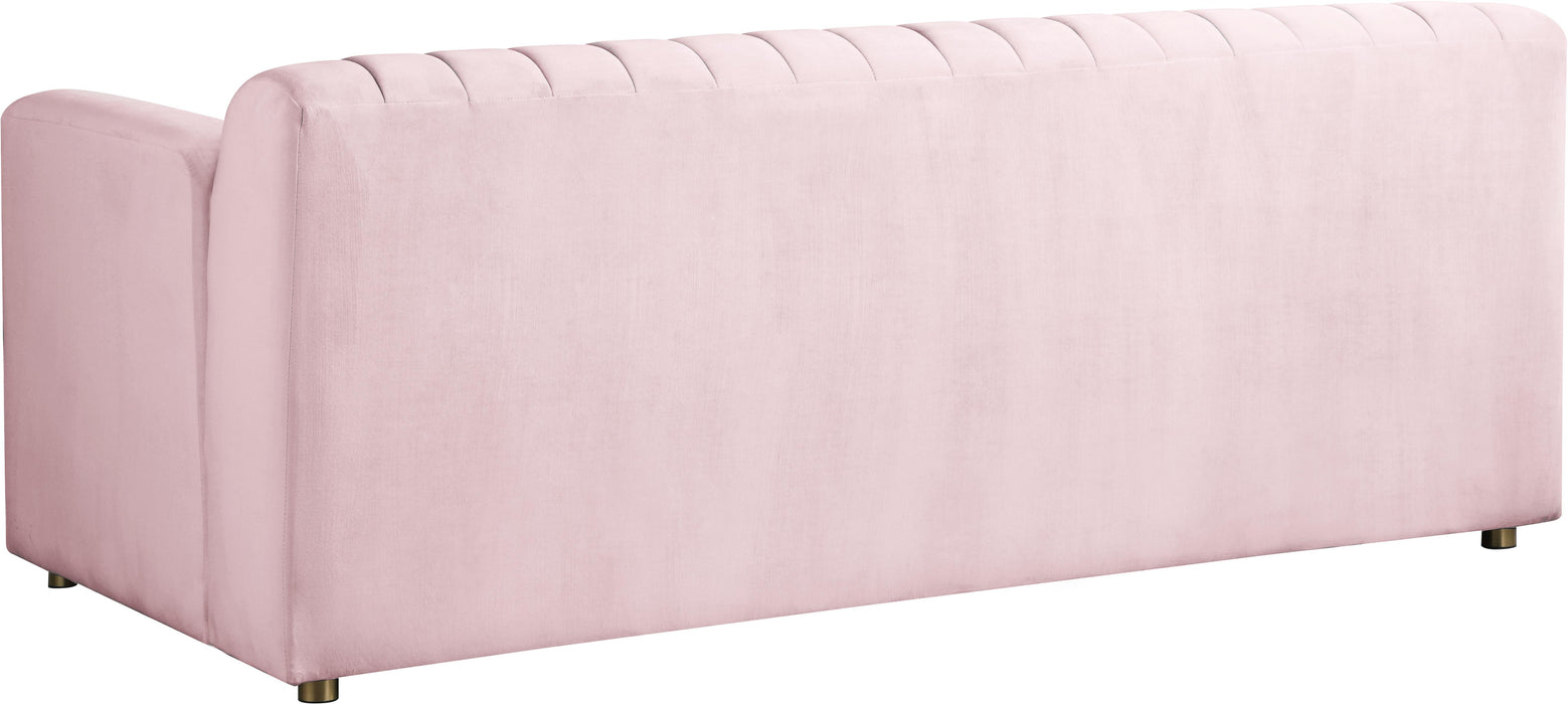 Naya Pink Velvet Loveseat - Royal Furniture & Gifts (MI) - Multi Location