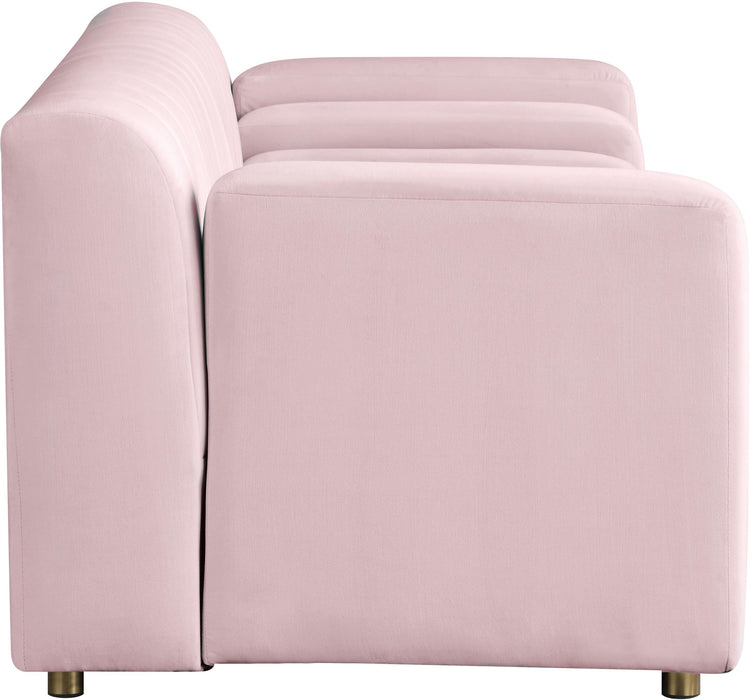 Naya Pink Velvet Loveseat - Royal Furniture & Gifts (MI) - Multi Location