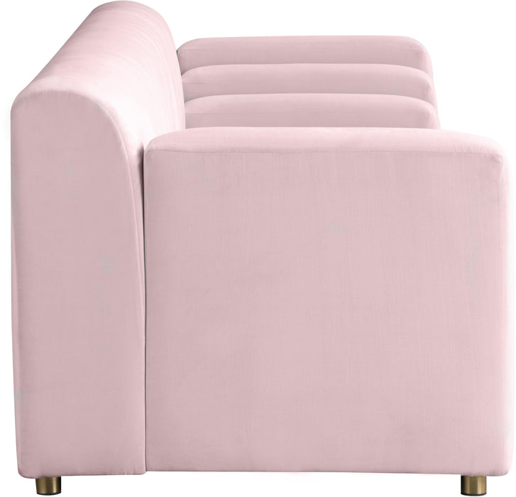 Naya Pink Velvet Sofa - Royal Furniture & Gifts (MI) - Multi Location
