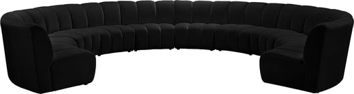 Infinity Black Velvet 10pc. Modular Sectional - Royal Furniture & Gifts (MI) - Multi Location