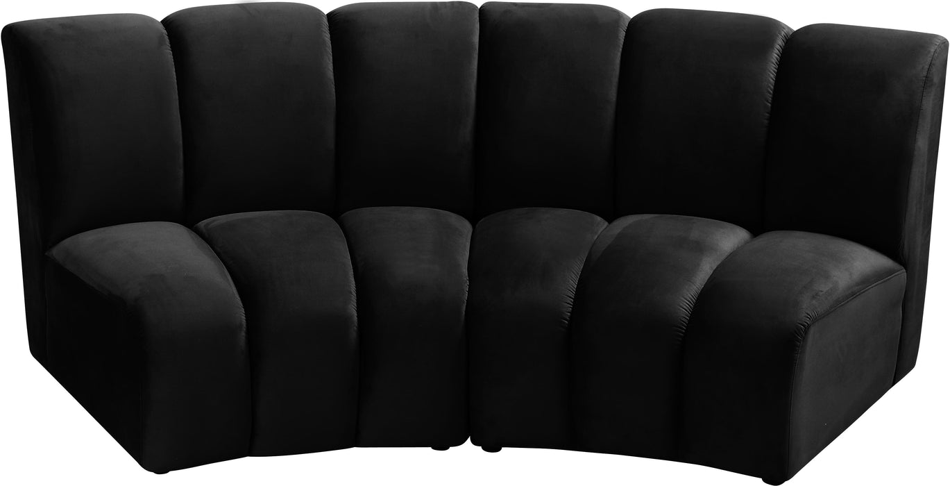 Infinity Black Velvet 2pc. Modular Sectional - Royal Furniture & Gifts (MI) - Multi Location