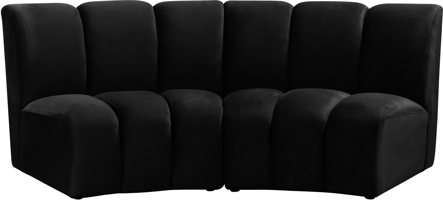 Infinity Black Velvet 2pc. Modular Sectional - Royal Furniture & Gifts (MI) - Multi Location