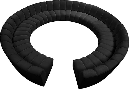 Infinity Black Velvet 12pc. Modular Sectional - Royal Furniture & Gifts (MI) - Multi Location