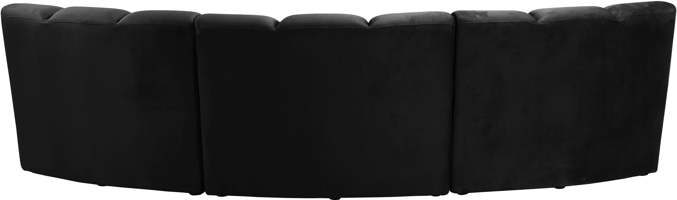 Infinity Black Velvet 3pc. Modular Sectional - Royal Furniture & Gifts (MI) - Multi Location