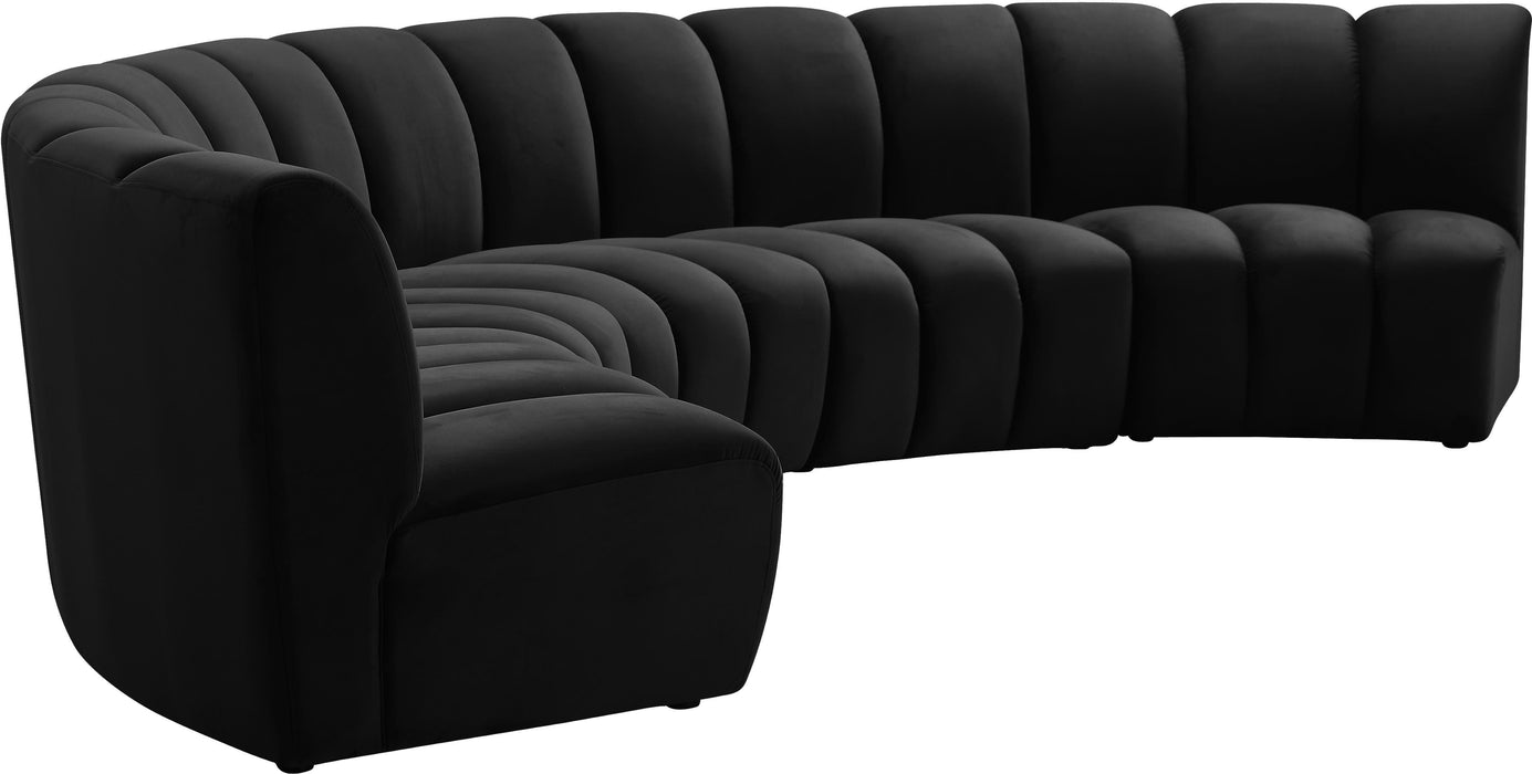 Infinity Black Velvet 5pc. Modular Sectional - Royal Furniture & Gifts (MI) - Multi Location