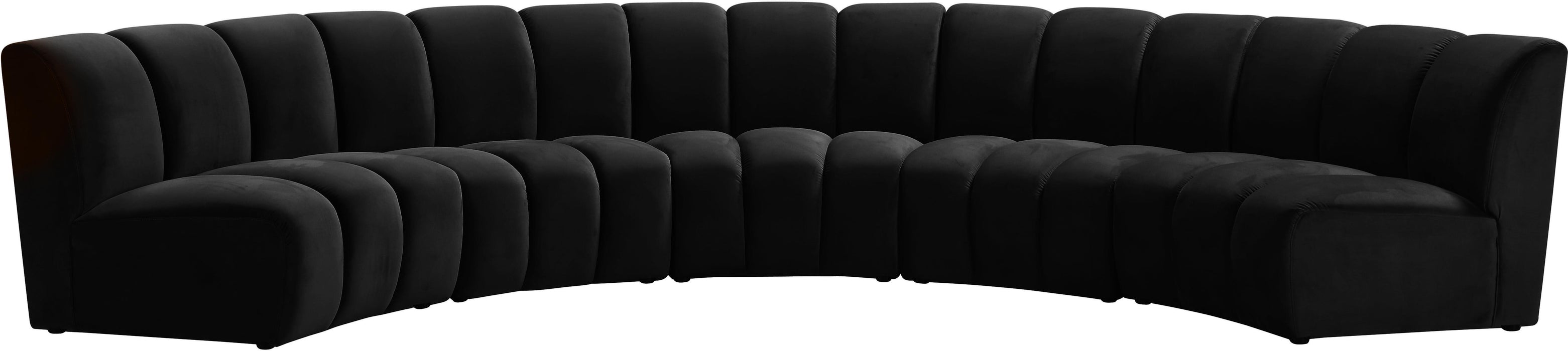 Infinity Black Velvet 5pc. Modular Sectional - Royal Furniture & Gifts (MI) - Multi Location