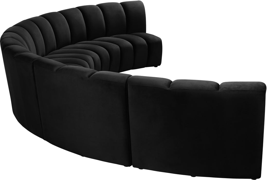 Infinity Black Velvet 5pc. Modular Sectional - Royal Furniture & Gifts (MI) - Multi Location